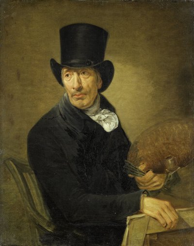 Portrait of the Painter Pieter Barbiers by Jean Augustin Daiwaille